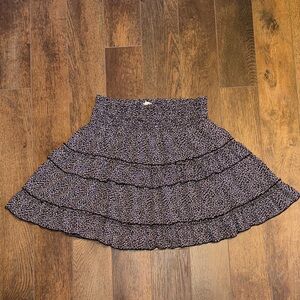 Cheetah Print ruffled Skirt